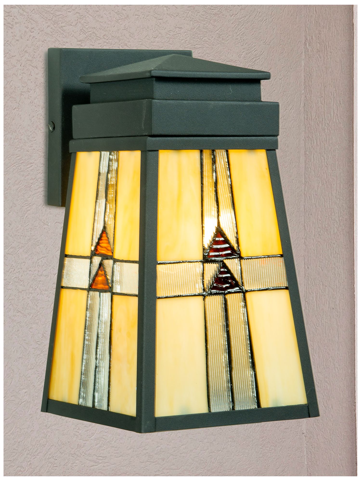 Image 2 Dale Tiffany 6" Wide Barkley Mission Tiffany Wall Sconce more views