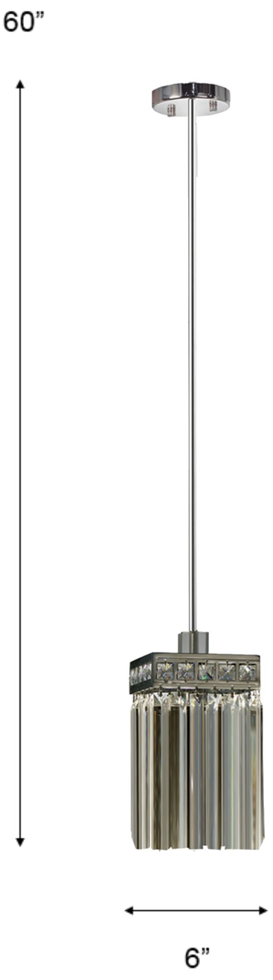 Image 3 Dale Tiffany 6" Wide Bradford Crystal Pendant more views