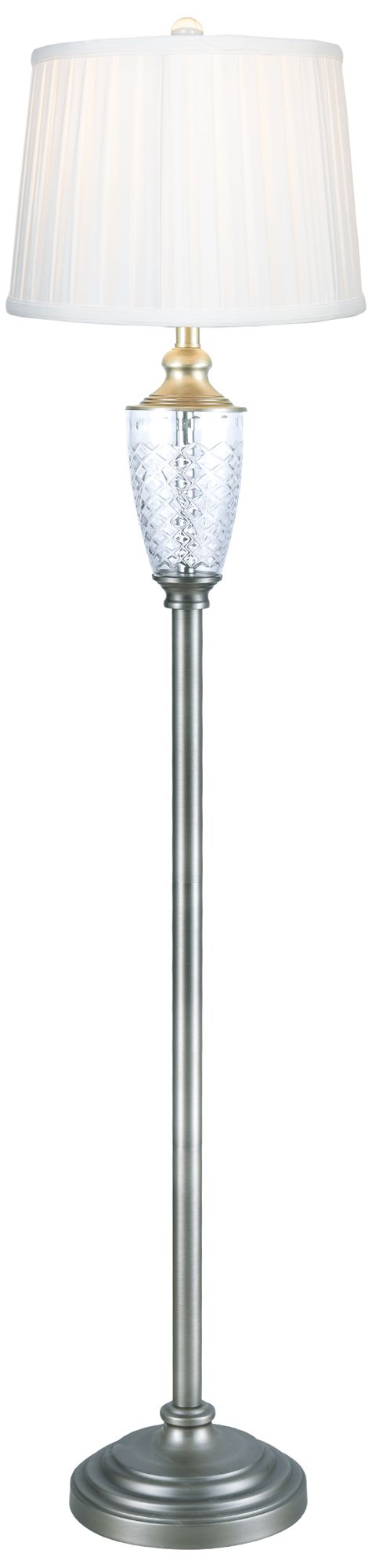 Image 2 Dale Tiffany 60" Tall Castle Mountains 24% Lead Crystal Floor Lamp more views