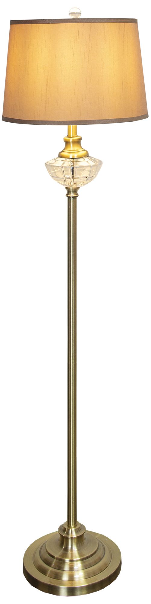 Image 2 Dale Tiffany 60" Tall Kayla Crystal Floor Lamp