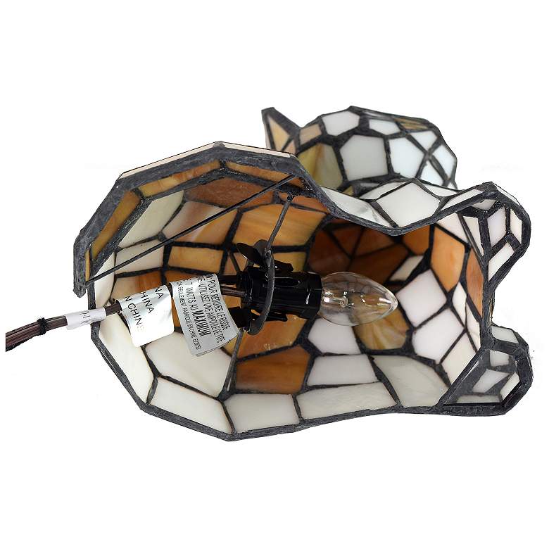 Image 5 Dale Tiffany 7.5" Tall Tiger Cat Tiffany Accent Lamp more views