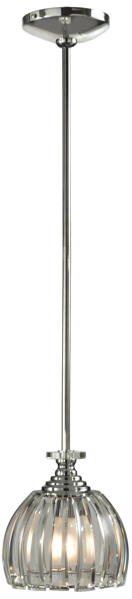 Image 2 Dale Tiffany 7.5" Wide San Bruno Crystal Mini Pendant