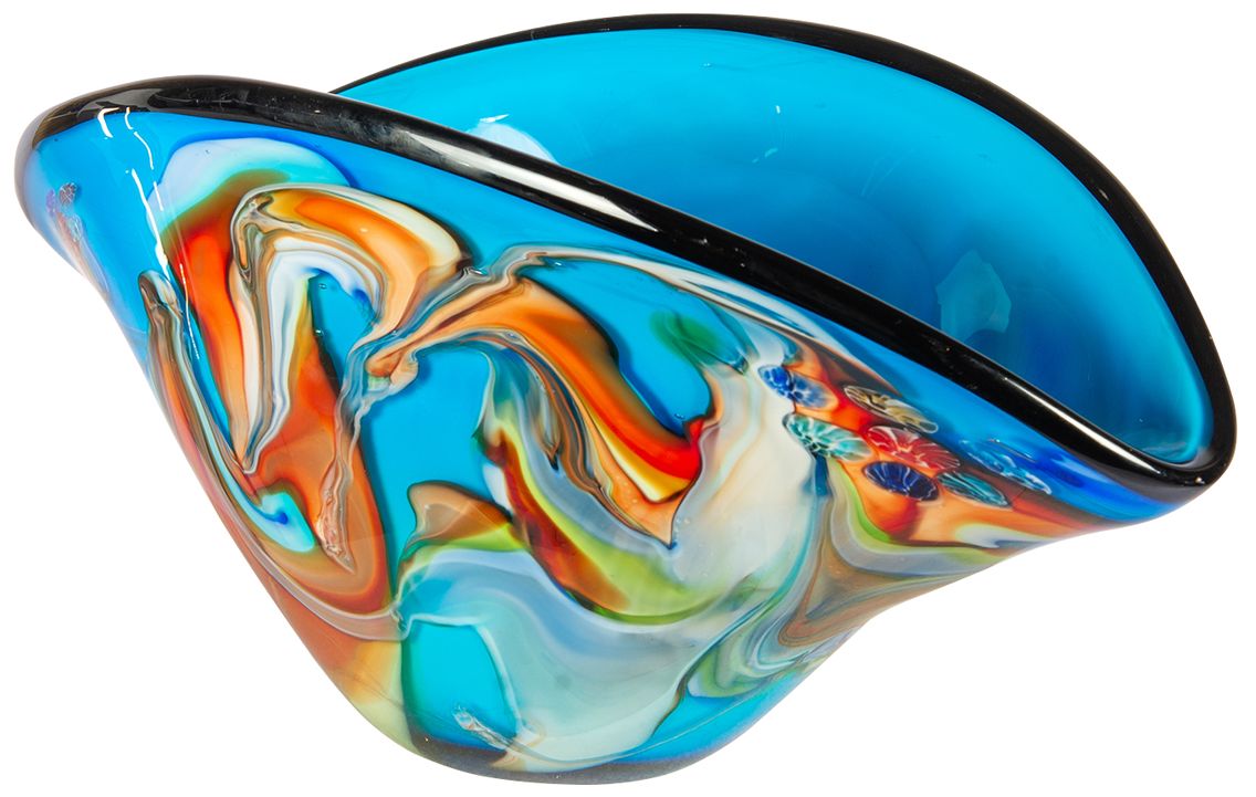 Image 5 Dale Tiffany 7.75" Tall Bellezza Hand Blown Art Glass Vase more views