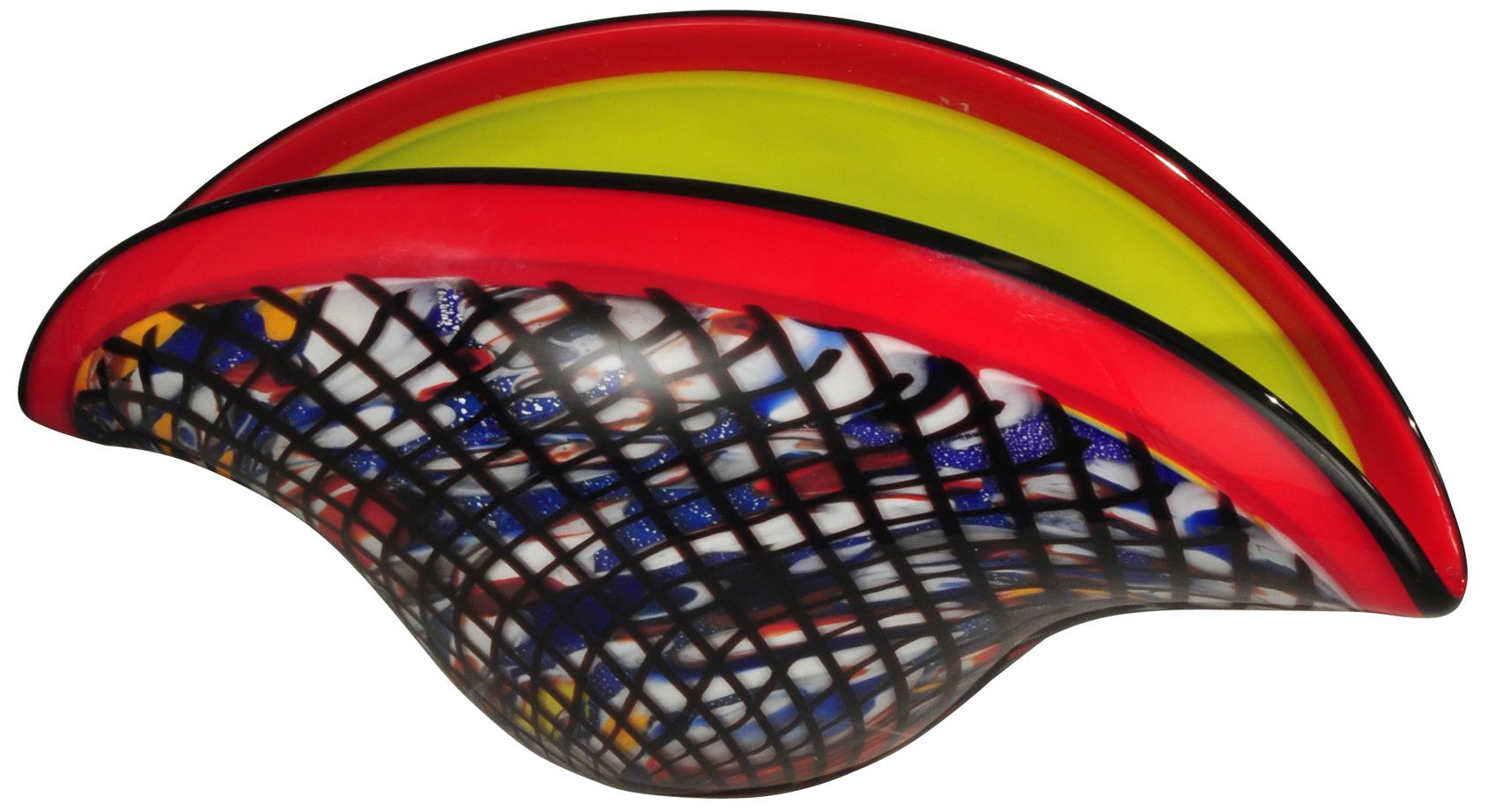 Image 2 Dale Tiffany 7.75" Tall Fasoni Hand Blown Art Glass Vase