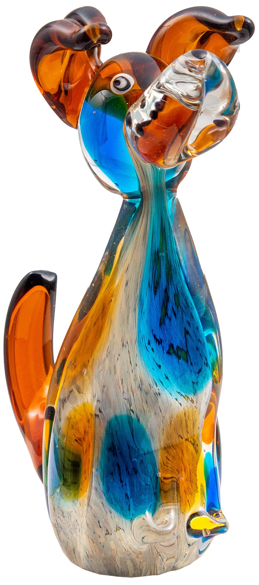 Image 2 Dale Tiffany 7.75" Tall Maximo Dog Handcrafted Art Glass Figurine