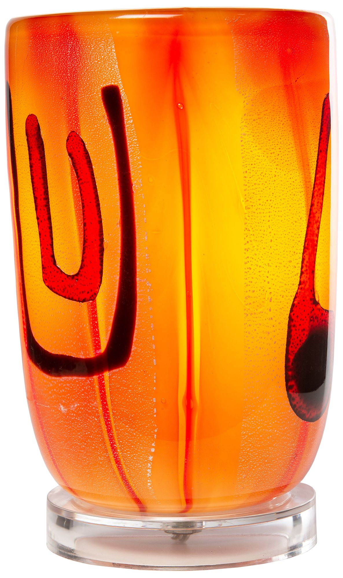 Image 2 Dale Tiffany 7.75" Tall Viscossia Hand Blown Art Glass Accent Lamp