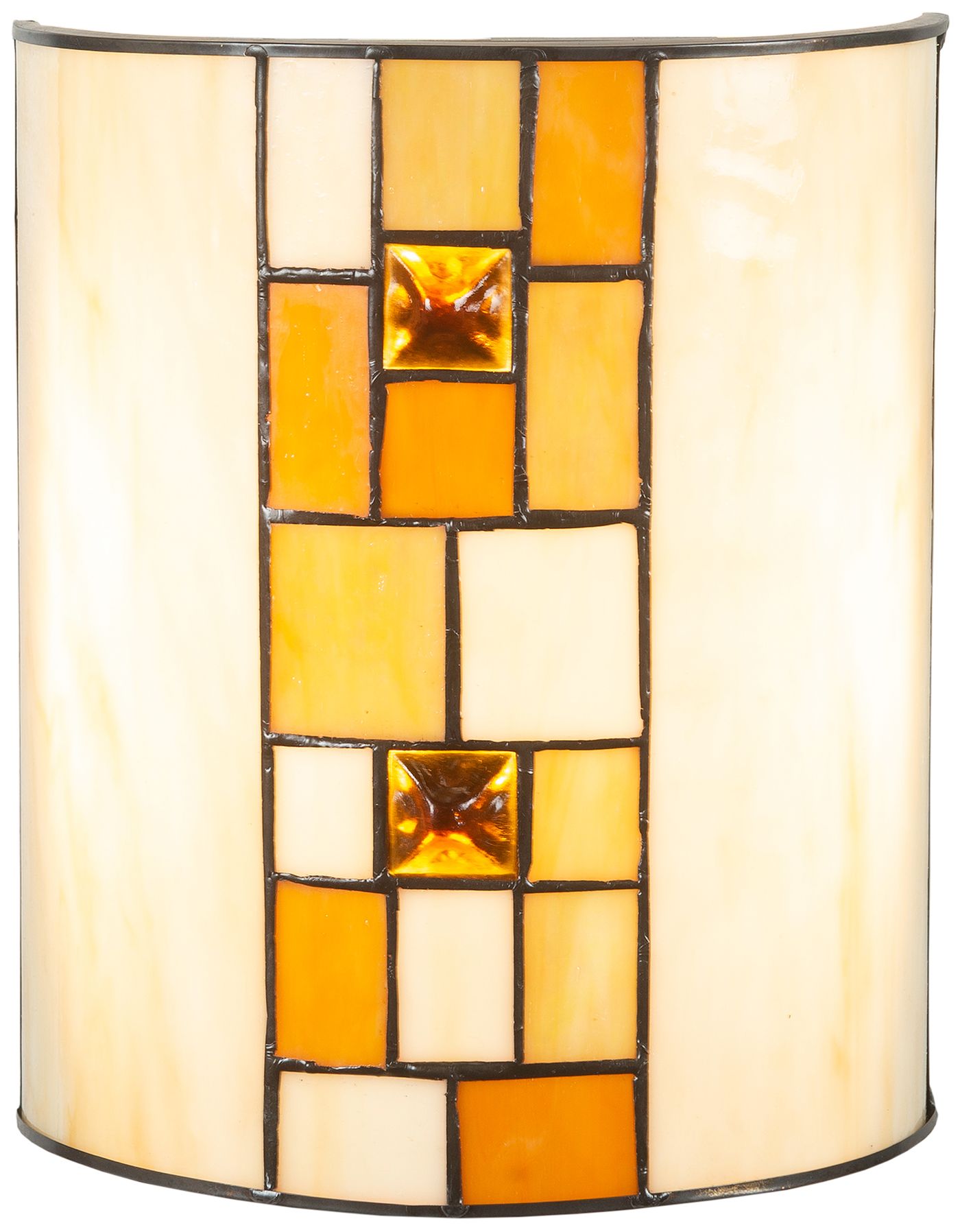 Image 2 Dale Tiffany 7.75" Wide Sunrisa Vertical Integrated LED Tiffany Wall Sconce