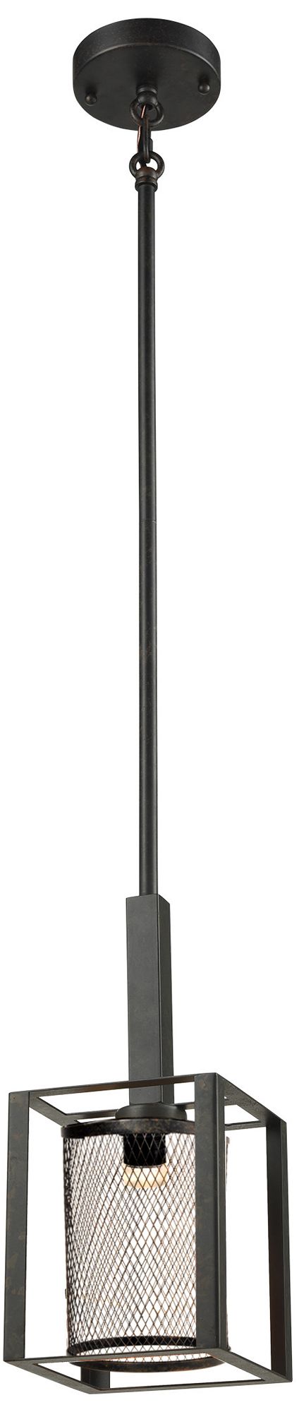 Image 2 Dale Tiffany 7" Wide Dixon LED Vintage Mini Pendant