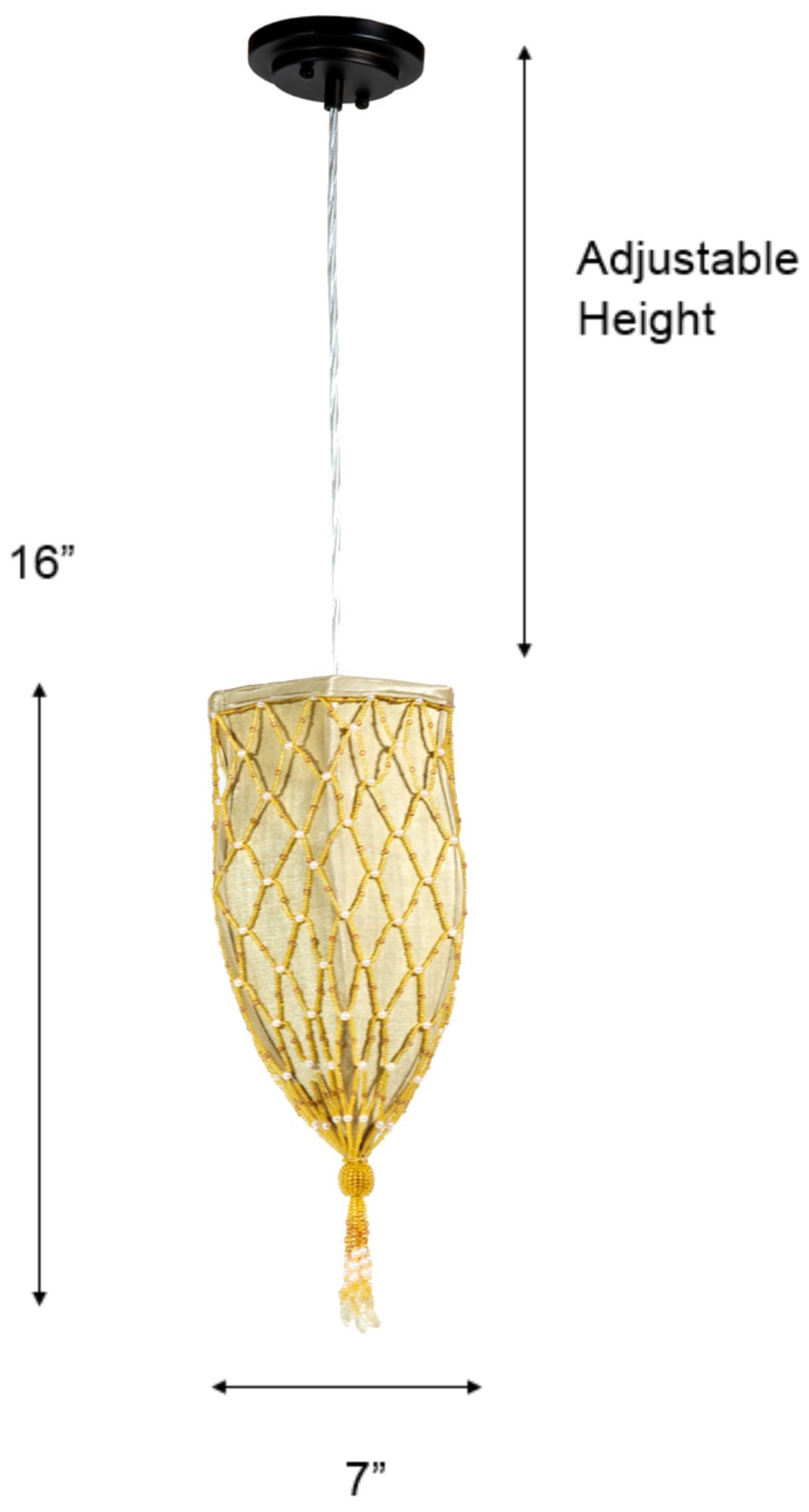 Image 3 Dale Tiffany 7" Wide Vadio Egyptian Fabric Inverted Mini Pendant more views