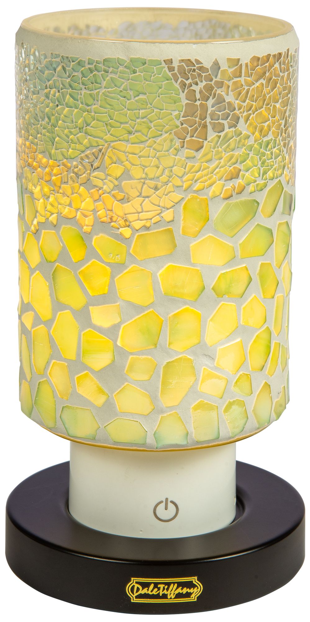 Image 2 Dale Tiffany 8.5" Tall Alps Green Uplight Cordless Mosaic Accent Lamp