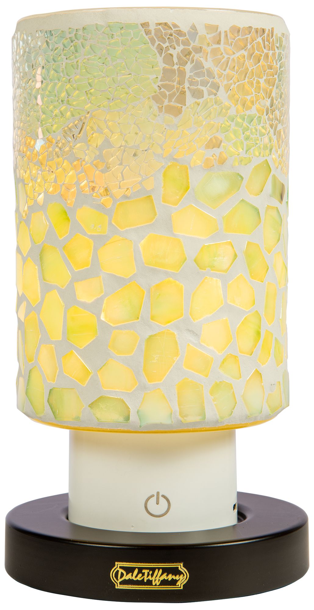 Image 4 Dale Tiffany 8.5" Tall Alps Green Uplight Cordless Mosaic Accent Lamp more views