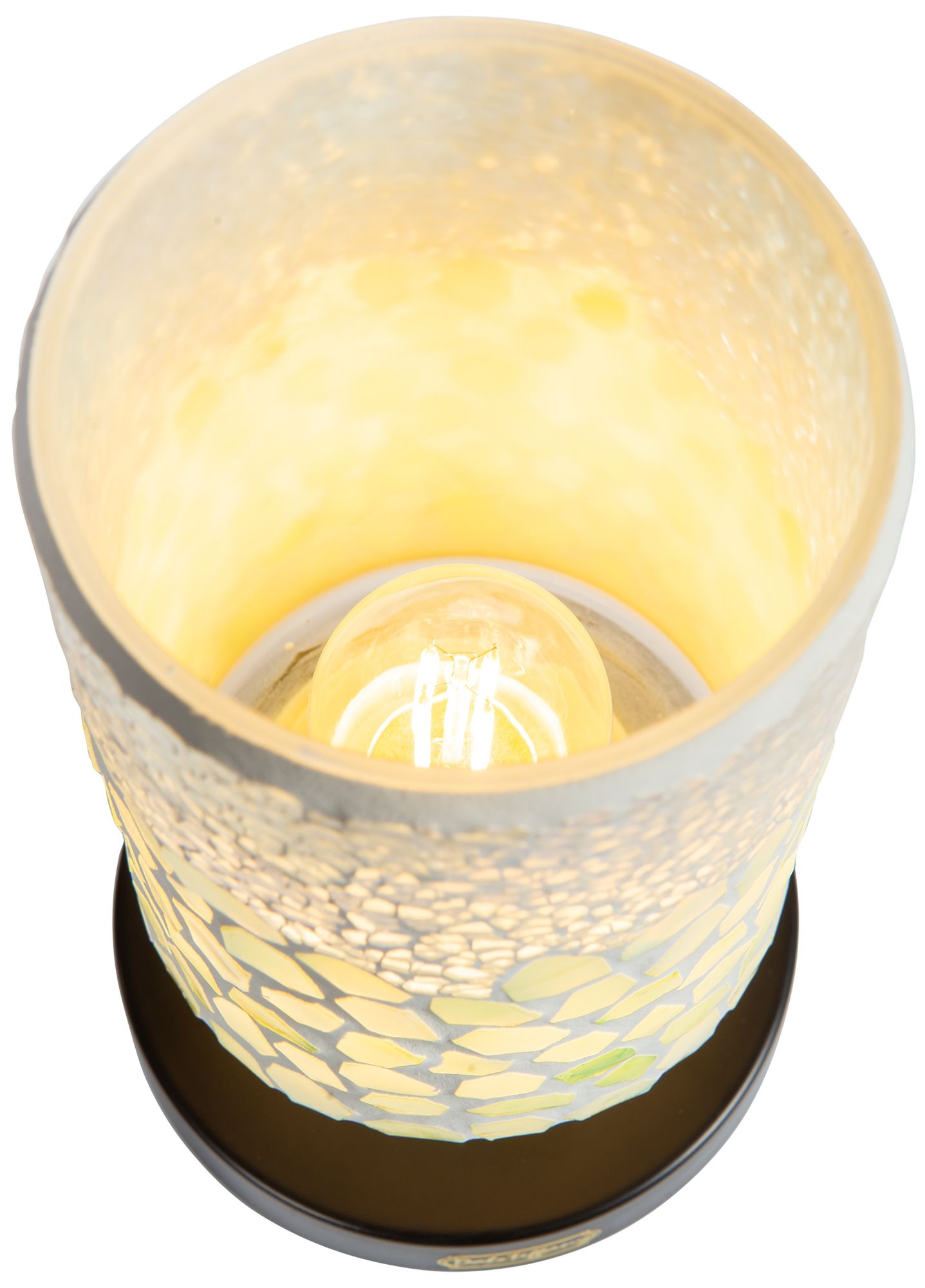 Image 6 Dale Tiffany 8.5" Tall Alps Green Uplight Cordless Mosaic Accent Lamp more views