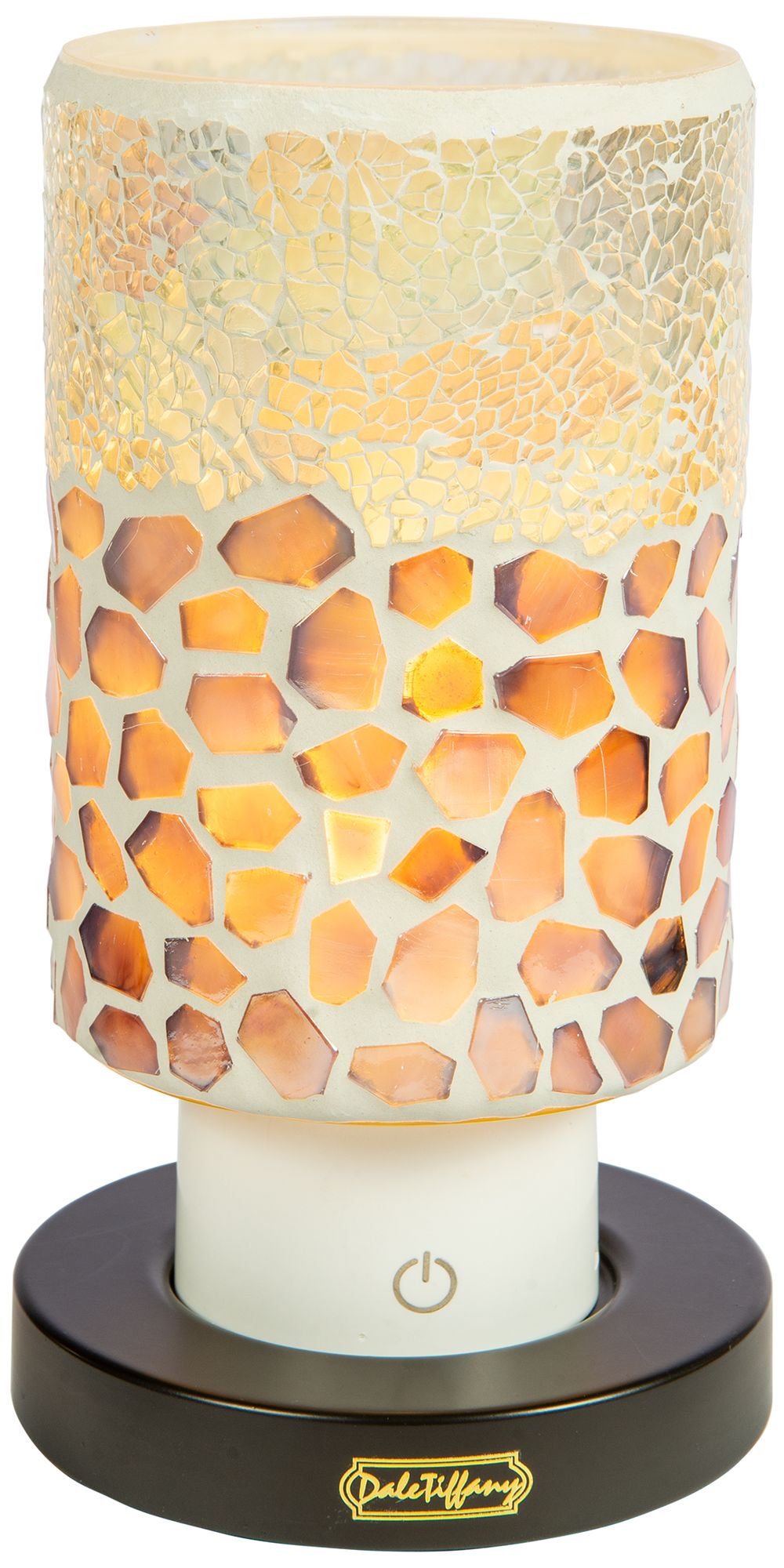 Image 2 Dale Tiffany 8.5" Tall Alps Purple Uplight Cordless Mosaic Accent Lamp