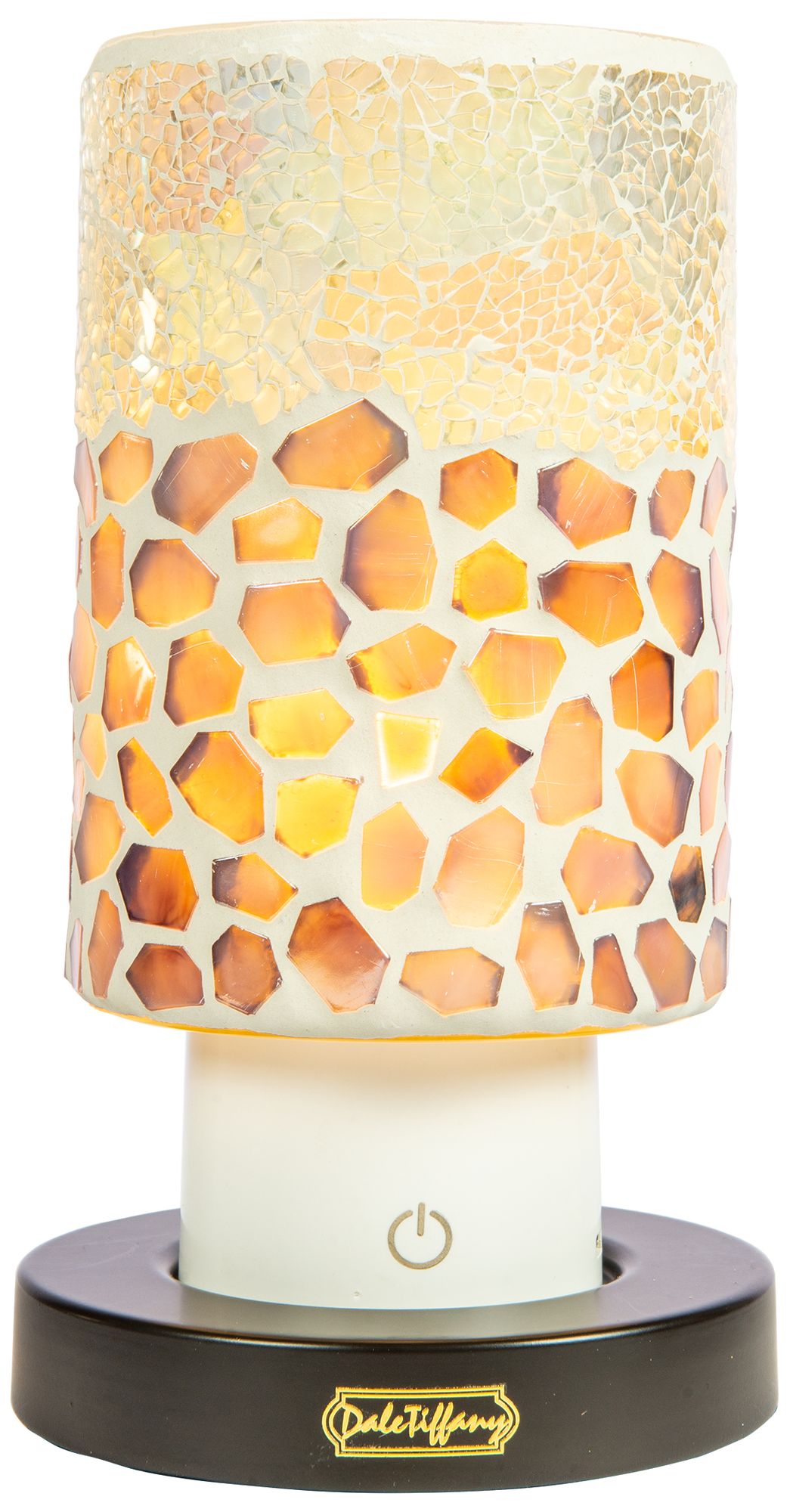 Image 4 Dale Tiffany 8.5" Tall Alps Purple Uplight Cordless Mosaic Accent Lamp more views