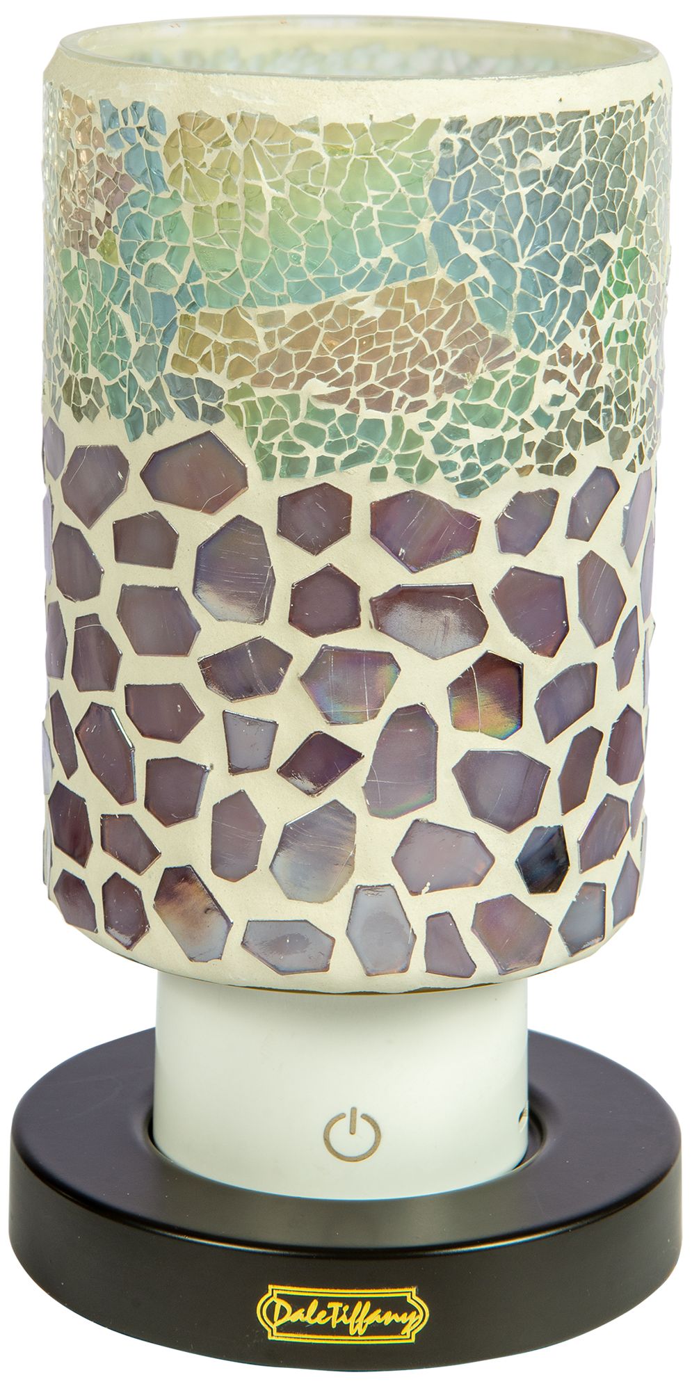 Image 7 Dale Tiffany 8.5" Tall Alps Purple Uplight Cordless Mosaic Accent Lamp more views