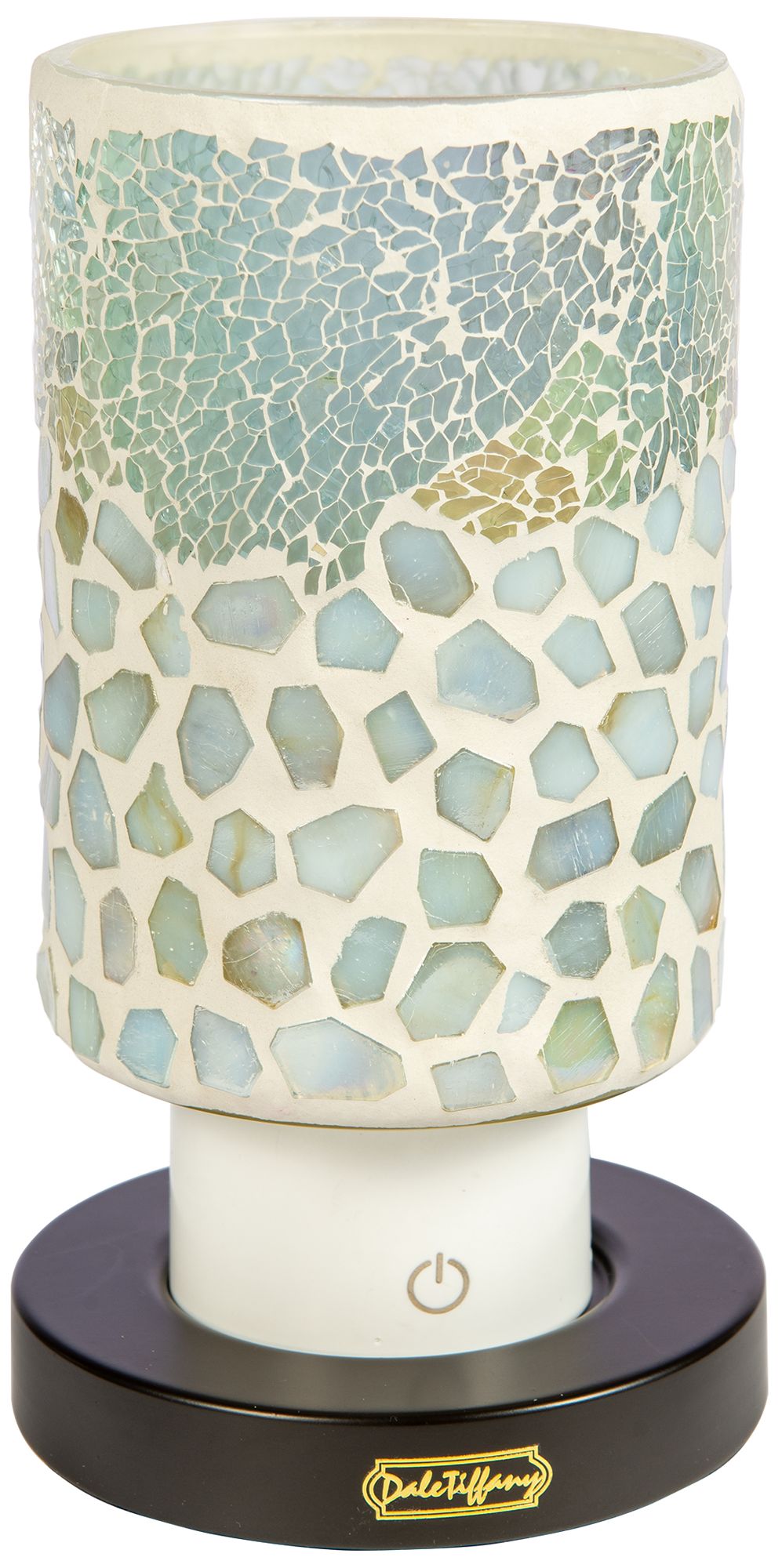 Image 7 Dale Tiffany 8.5" Tall Alps White Uplight Cordless Mosaic Accent Lamp more views