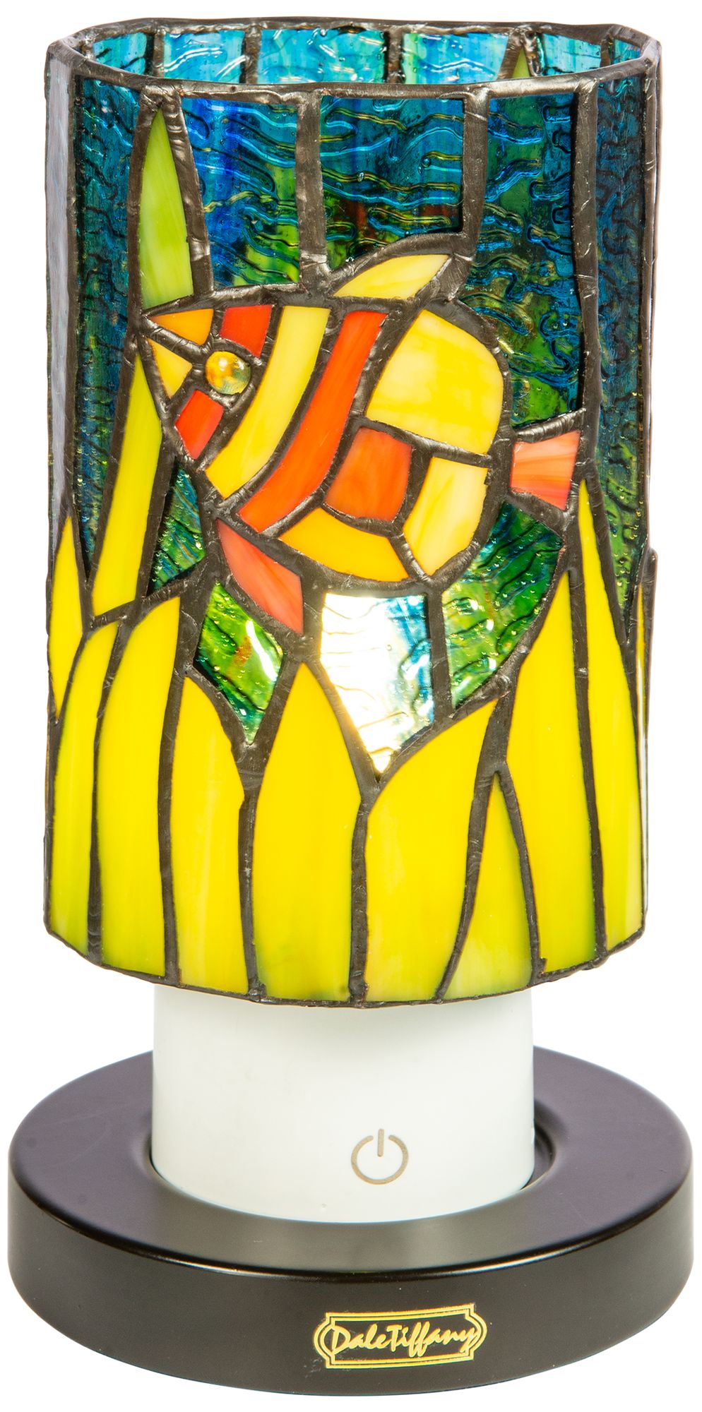 Image 2 Dale Tiffany 8.5" Tall Angelfish Cordless Rechargeable Tiffany Accent