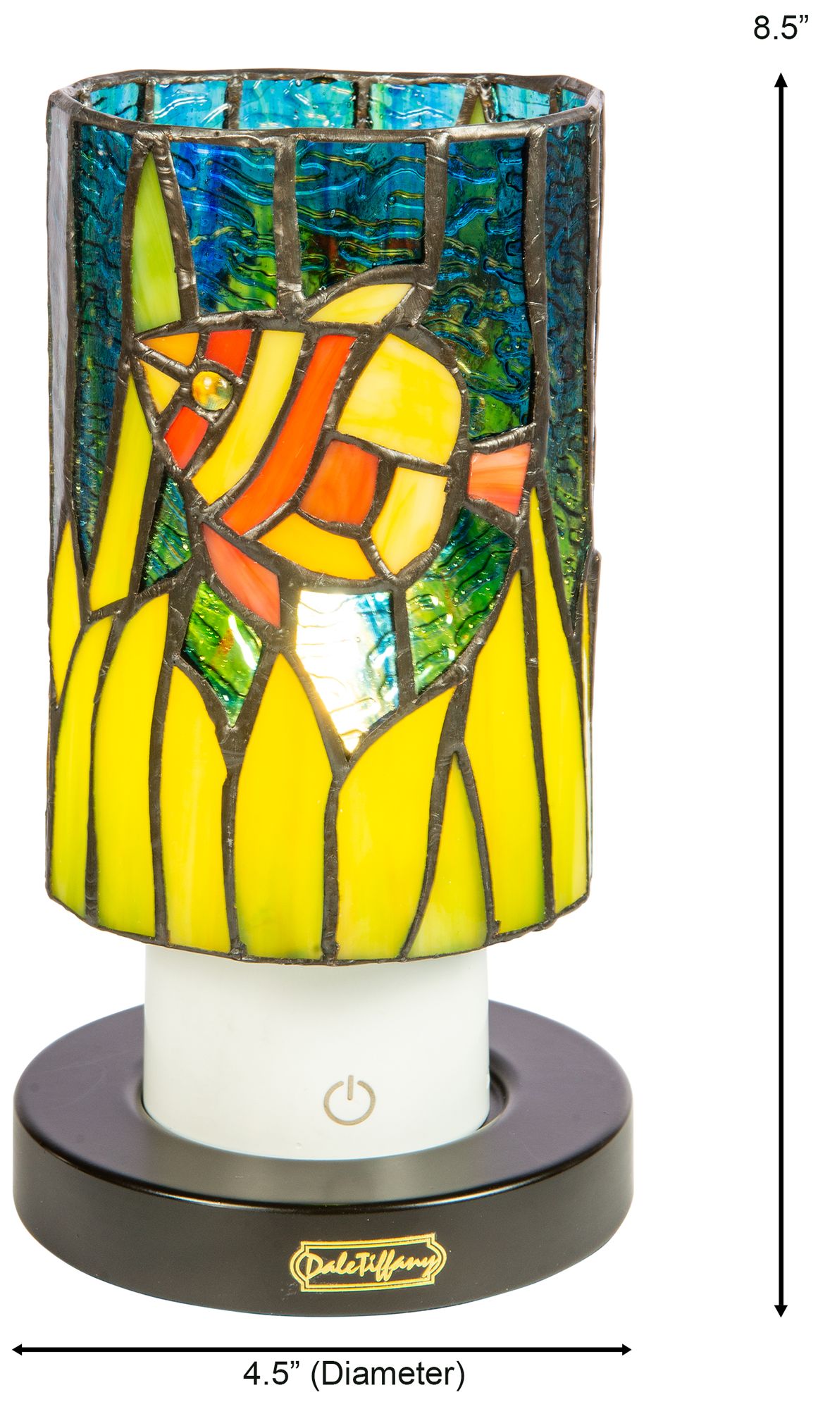 Image 3 Dale Tiffany 8.5" Tall Angelfish Cordless Rechargeable Tiffany Accent more views