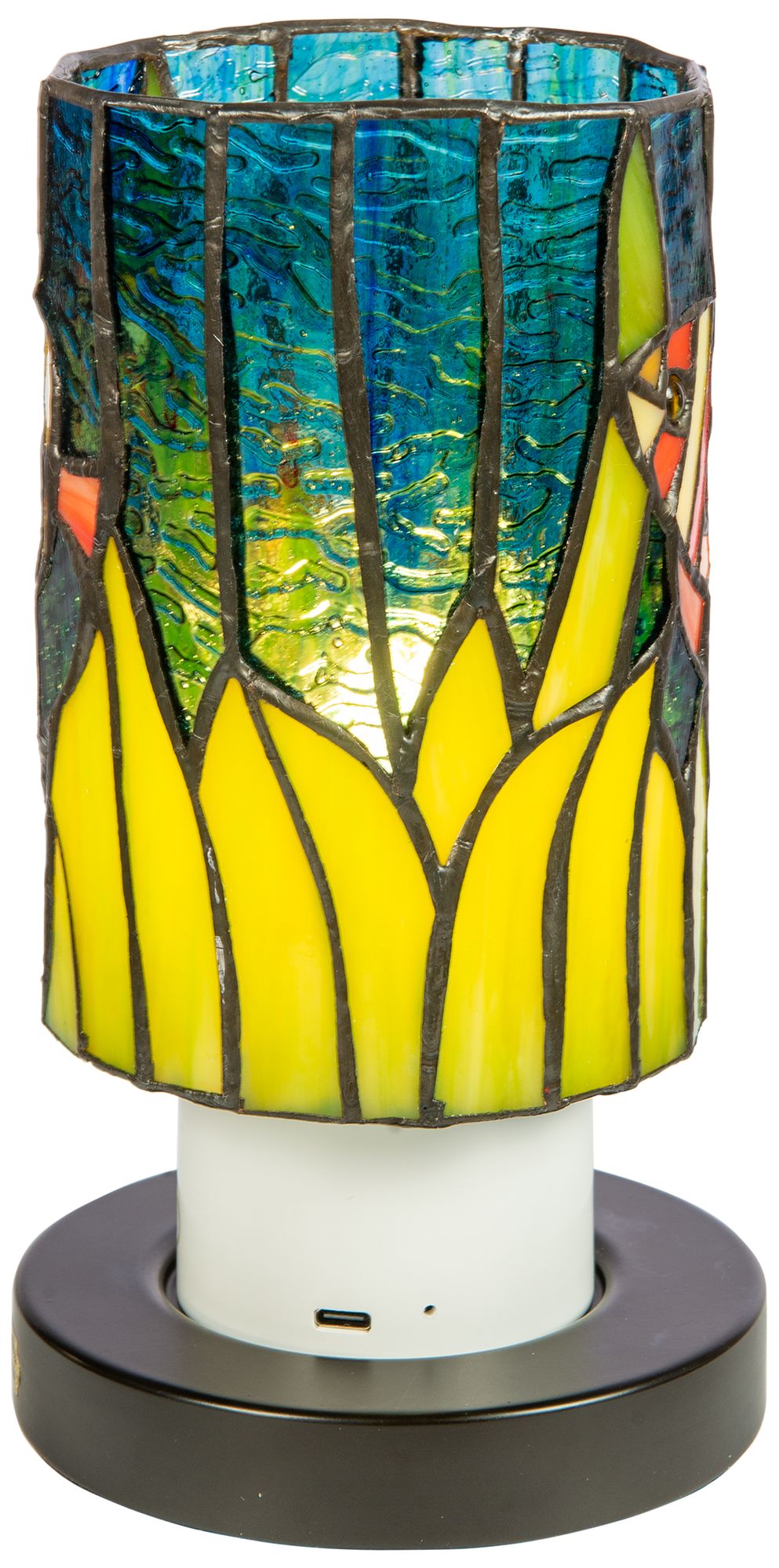 Image 5 Dale Tiffany 8.5" Tall Angelfish Cordless Rechargeable Tiffany Accent more views