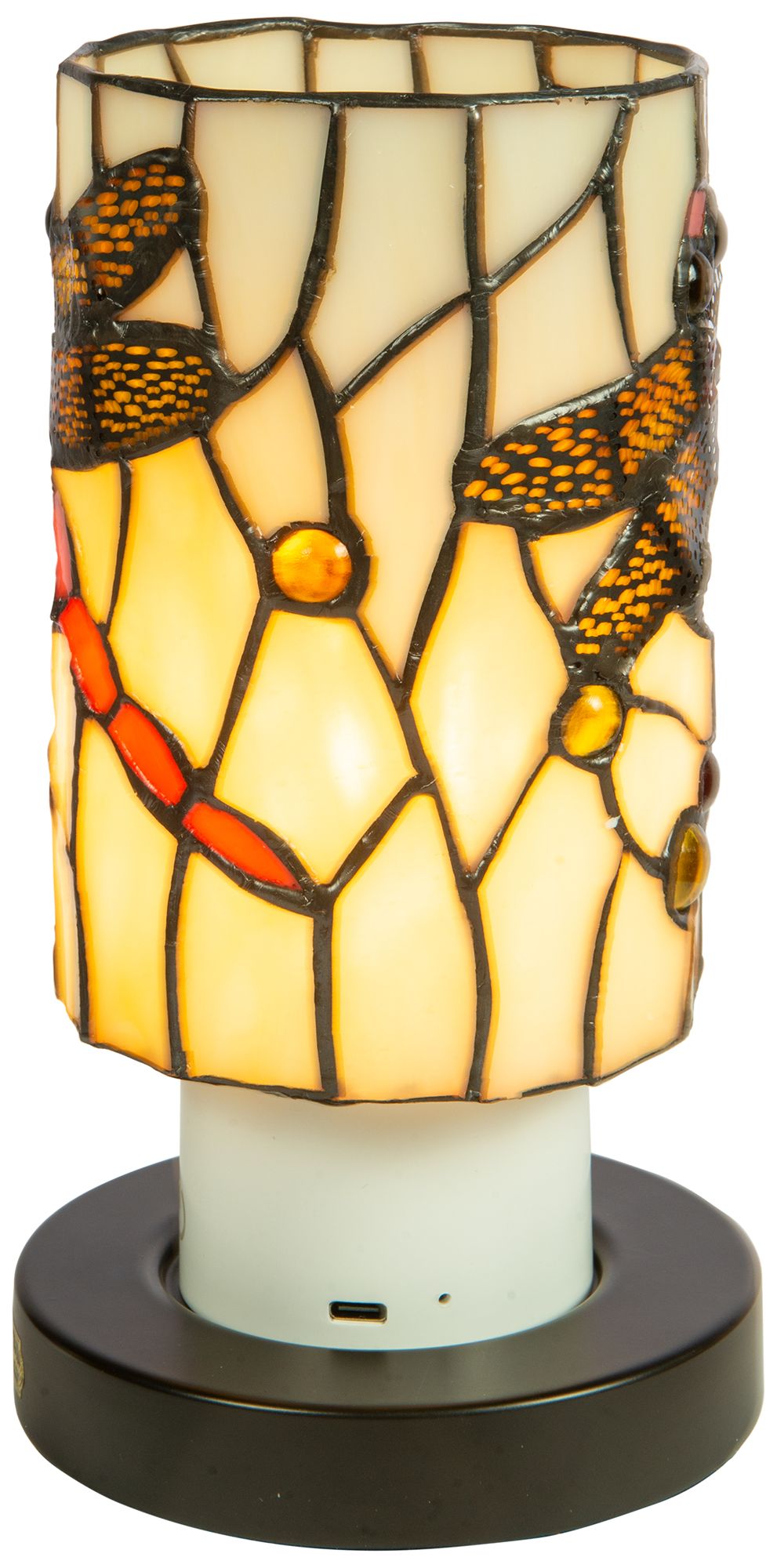 Image 4 Dale Tiffany 8.5" Tall Damselfly Cordless Rechargeable Tiffany Accent more views