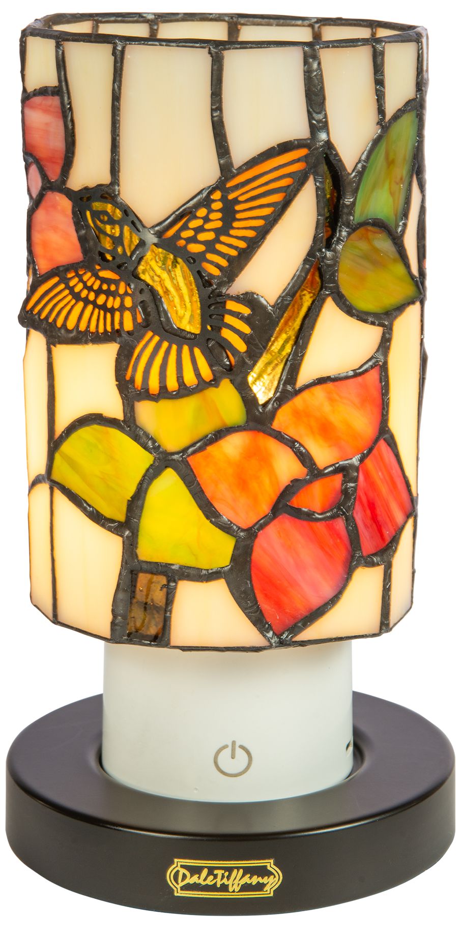 Image 2 Dale Tiffany 8.5" Tall Hummingbird Cordless Rechargeable Tiffany Lamp