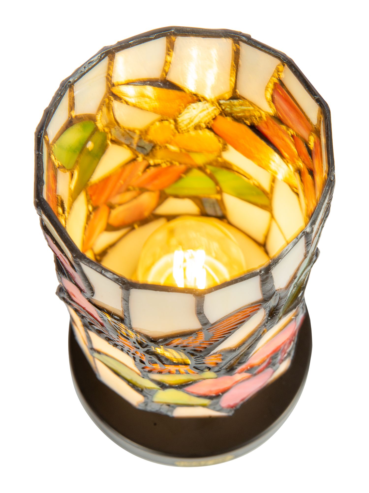 Image 6 Dale Tiffany 8.5" Tall Hummingbird Cordless Rechargeable Tiffany Lamp more views