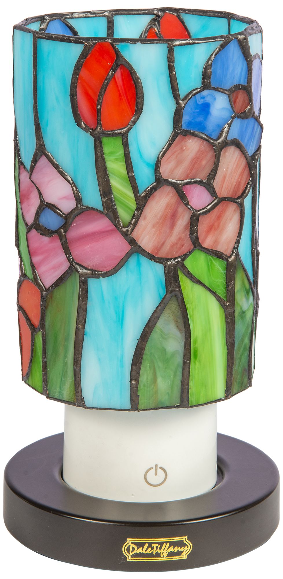 Image 7 Dale Tiffany 8.5" Tall Peony Cordless Rechargeable Tiffany Accent Lamp more views