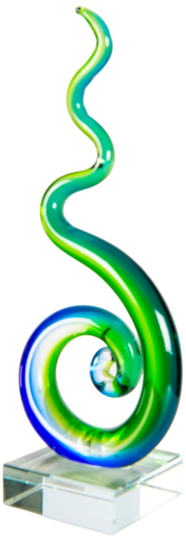 Image 5 Dale Tiffany 8.5" Tall Coastal Whirl Handcrafted Art Glass Sculpture more views
