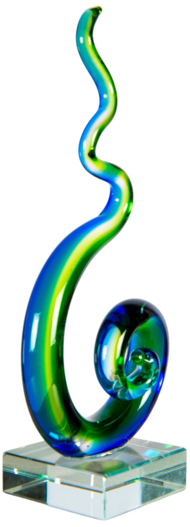 Image 6 Dale Tiffany 8.5" Tall Coastal Whirl Handcrafted Art Glass Sculpture more views