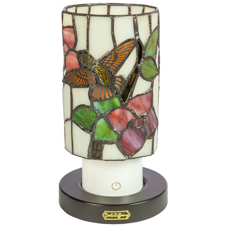Image 7 Dale Tiffany 8.5" Tall Hummingbird Cordless Rechargeable Tiffany Lamp more views