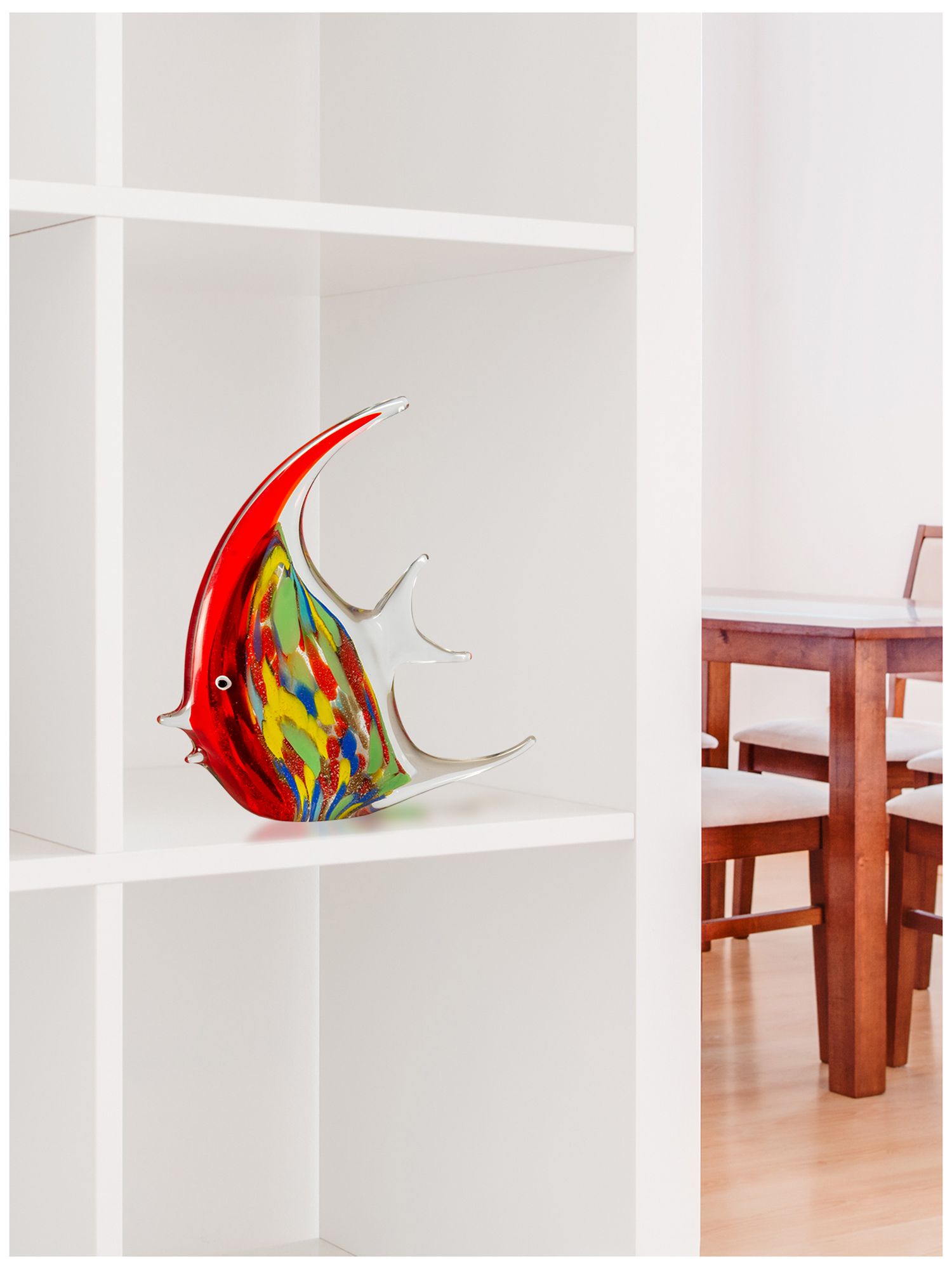 Image 2 Dale Tiffany 8.75" Tall Astola Fish Handcrafted Art Glass Figurine more views