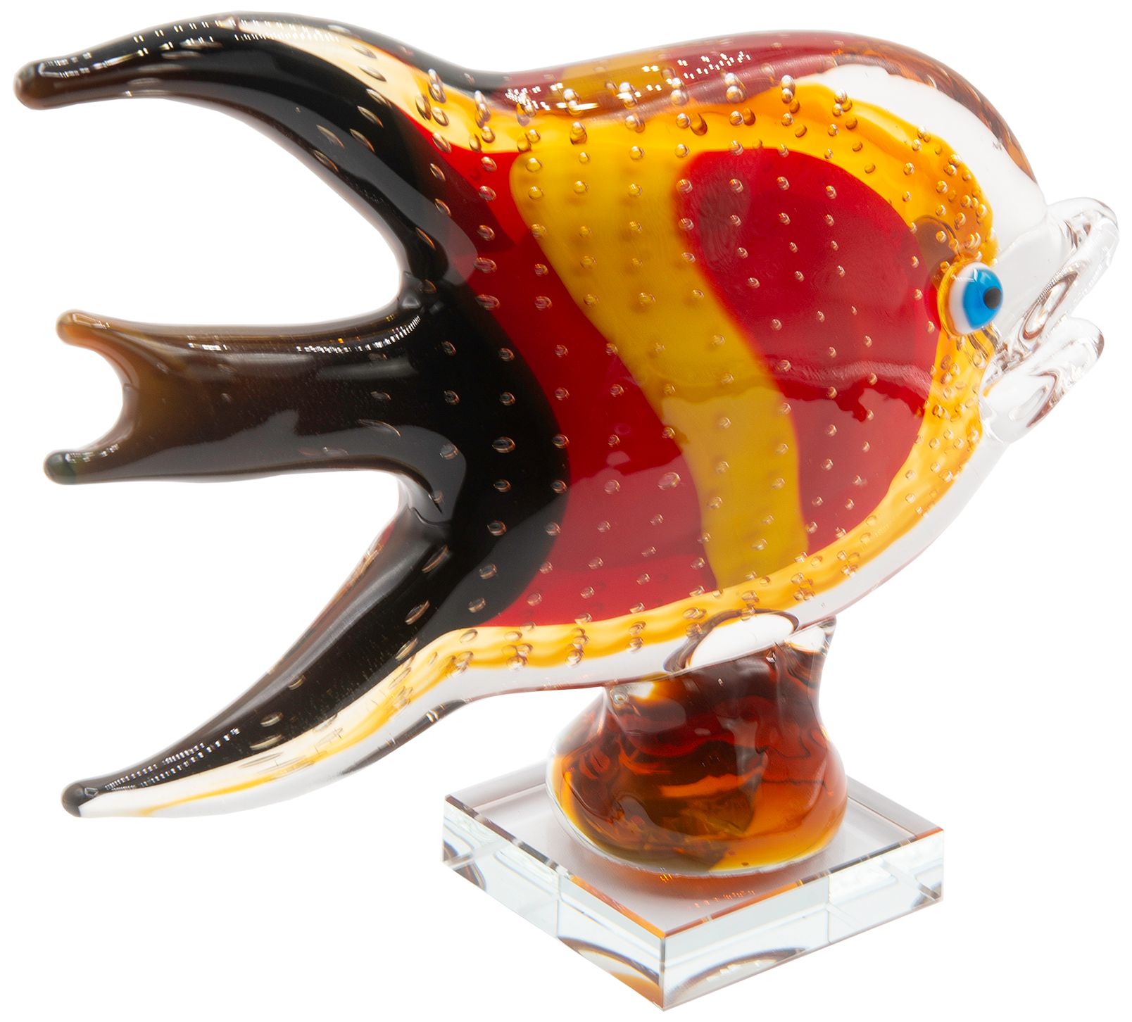 Image 6 Dale Tiffany 8.75" Tall Bora Fish Handcrafted Art Glass Figurine more views