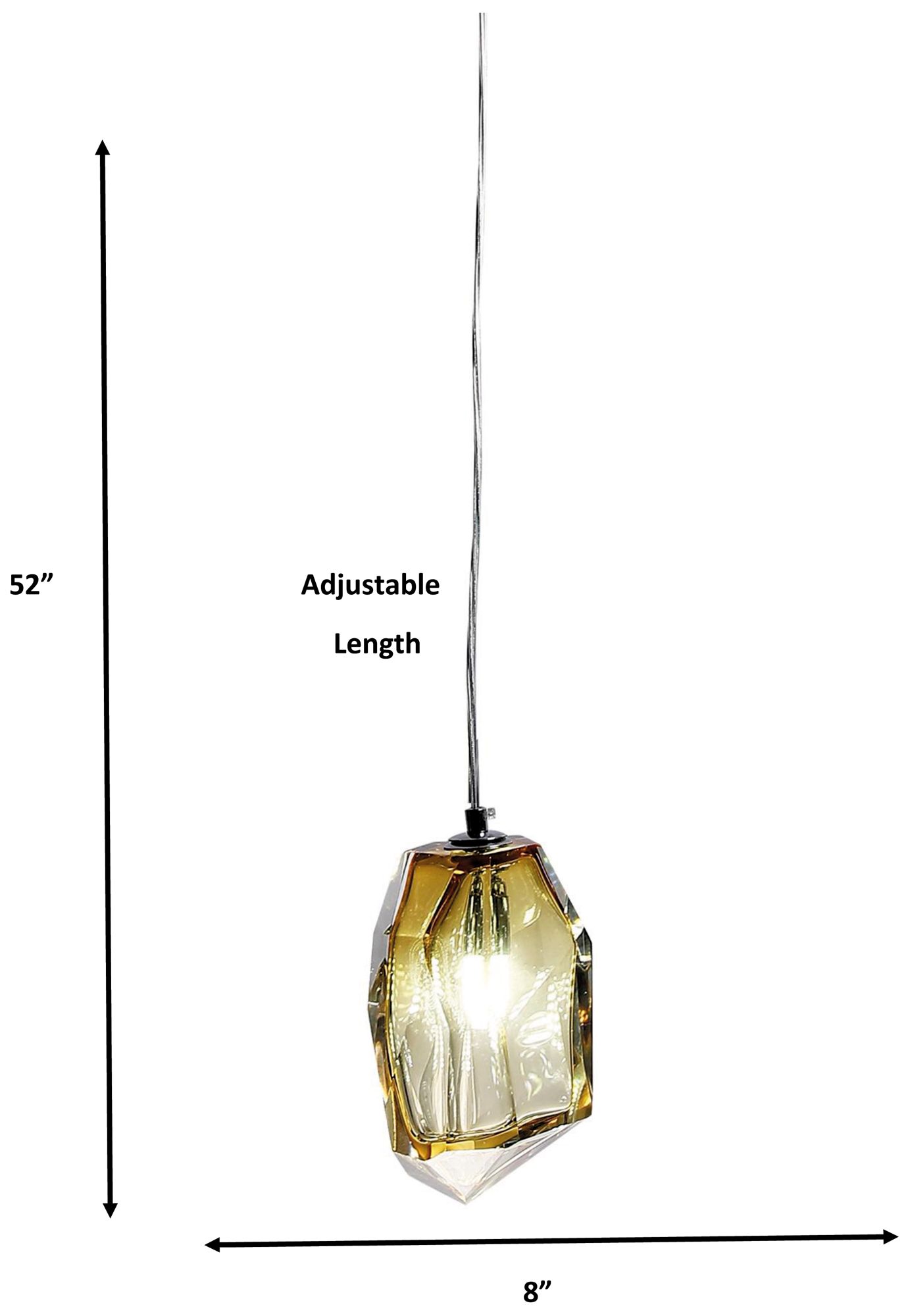 Image 3 Dale Tiffany 8" Wide Altair Amber Handcrafted Art Glass Mini Pendant more views