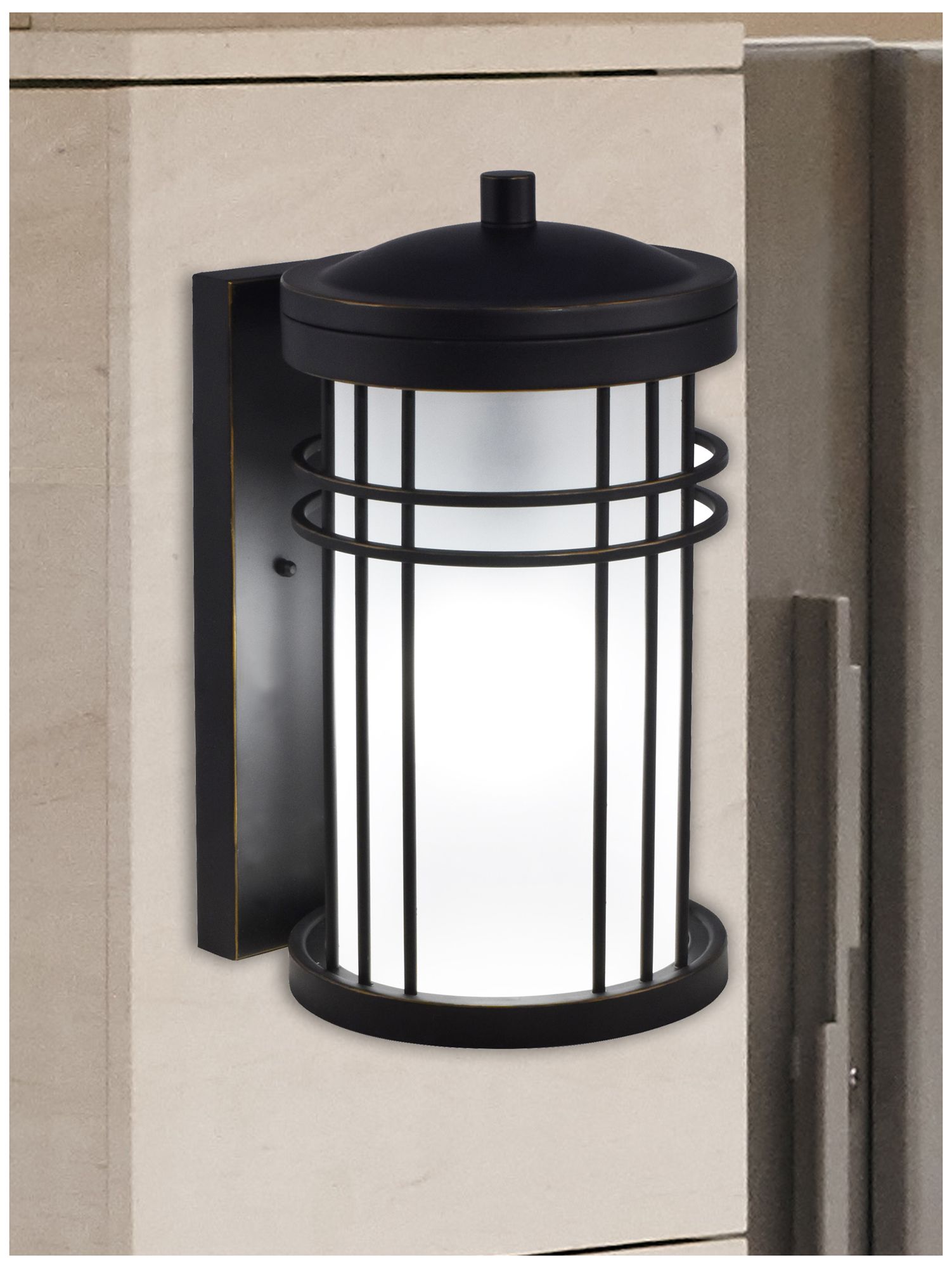 Image 2 Dale Tiffany 8" Wide Clarion Outdoor Wall Sconce more views
