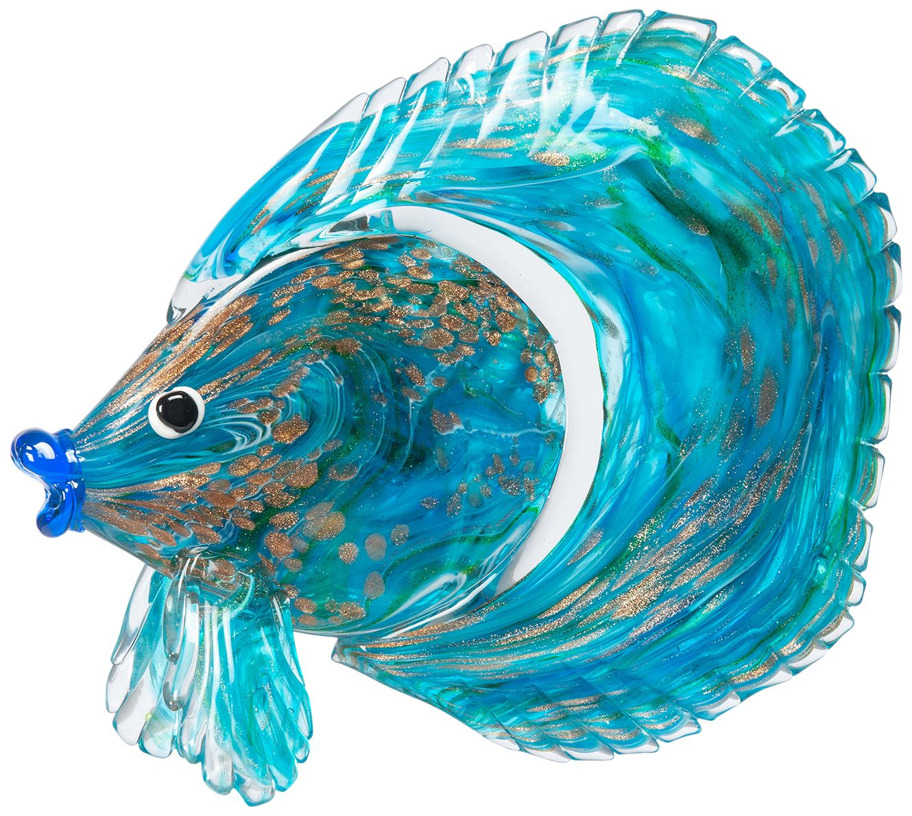 Image 2 Dale Tiffany 9.5" Tall Railay Fish Handcrafted Art Glass Figurine