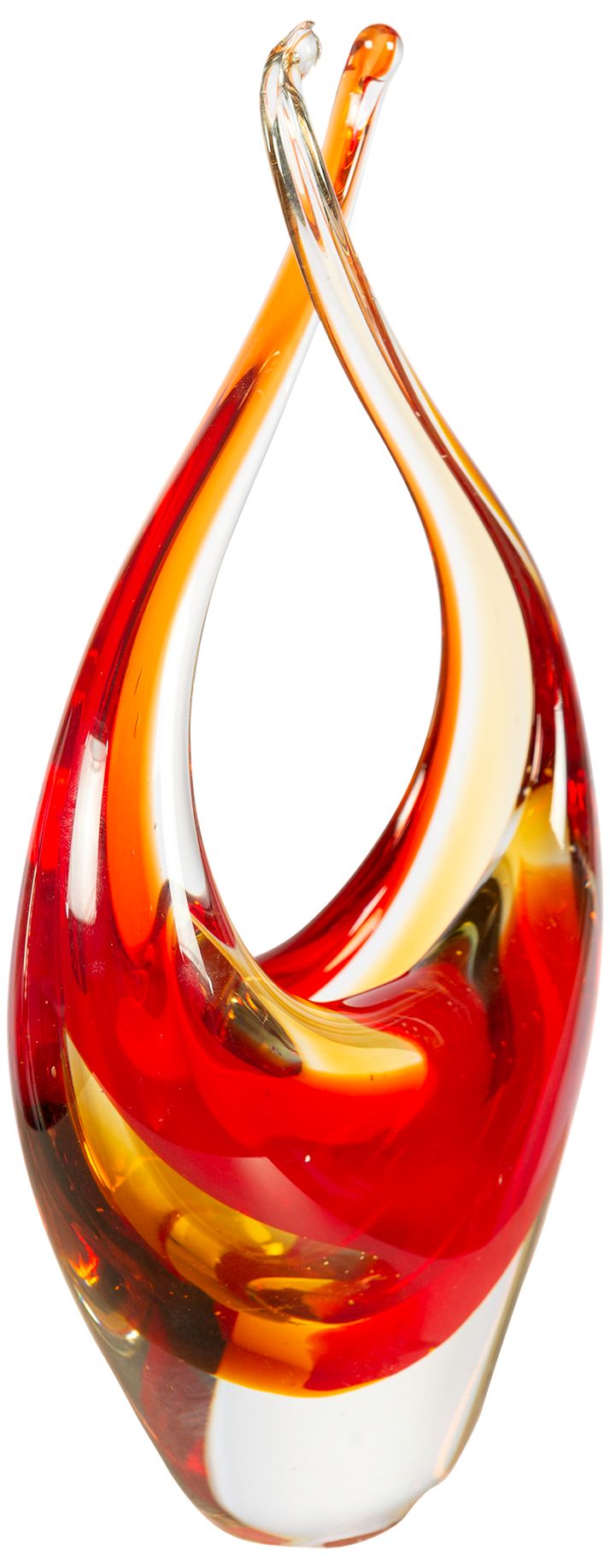 Image 2 Dale Tiffany 9.75" Tall Sunset Embrace Handcrafted Art Glass Sculpture more views