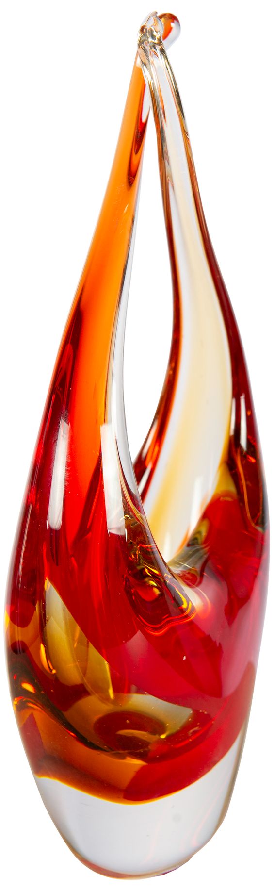 Image 3 Dale Tiffany 9.75" Tall Sunset Embrace Handcrafted Art Glass Sculpture more views