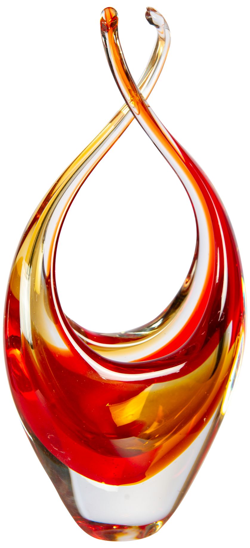 Image 5 Dale Tiffany 9.75" Tall Sunset Embrace Handcrafted Art Glass Sculpture more views