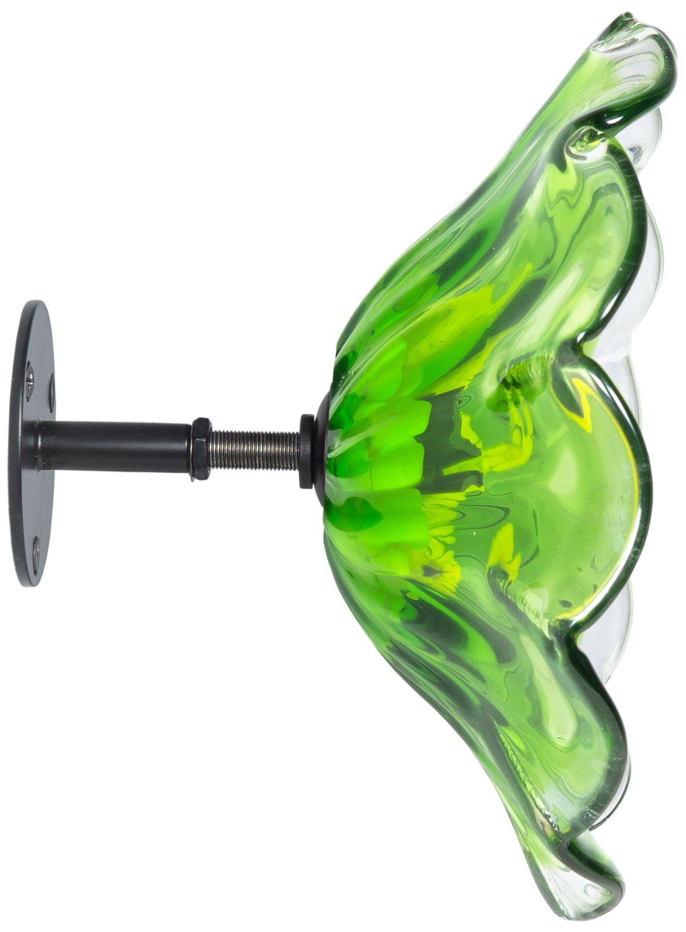 Image 4 Dale Tiffany 9" Fiore Bloom Green Hand Blown Art Glass Wall Decor more views