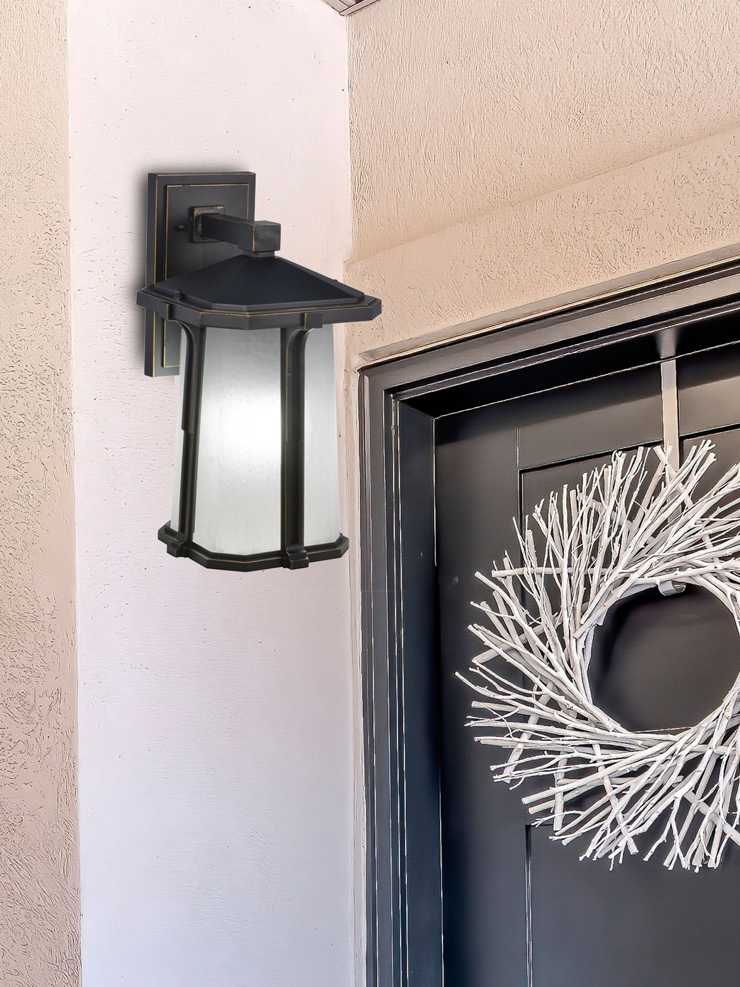 Image 3 Dale Tiffany 9" Wide Impressa Outdoor Wall Sconce more views