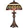 Dale Tiffany Aldridge 26" Bronze Finish Art Glass Table Lamp