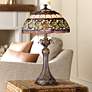 1_Dale Tiffany Aldridge 26" Bronze Finish Art Glass Table Lamp