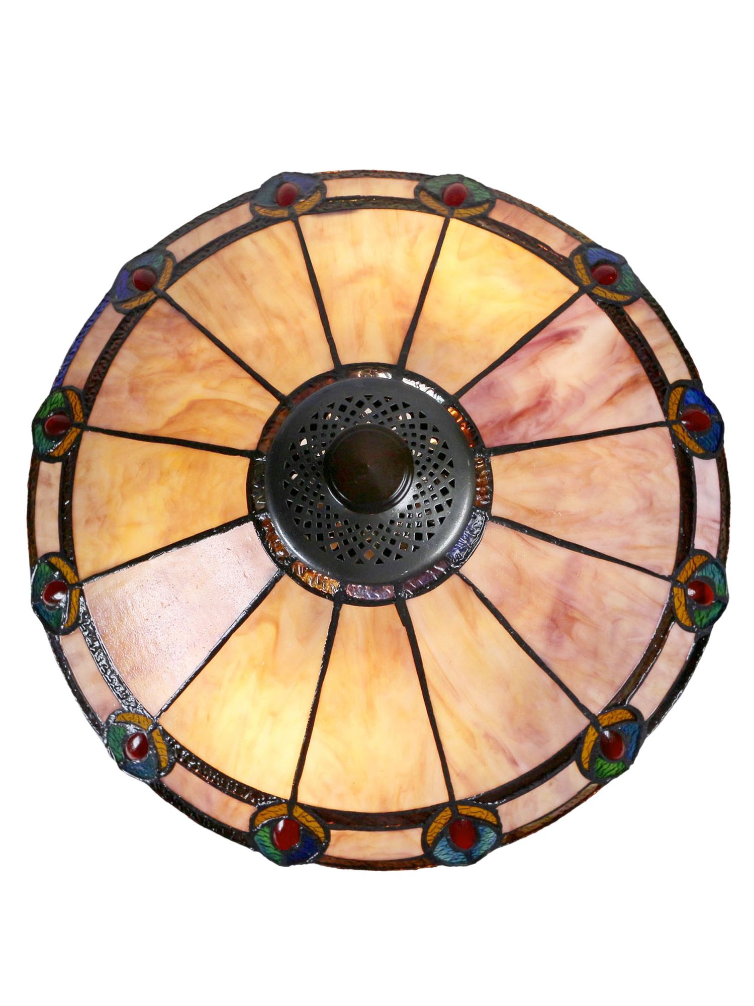 Dale Tiffany Aldridge Peacock Antique Bronze Table Lamp