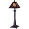 Dale Tiffany Amber Monarch Mission Style Buffet Lamp