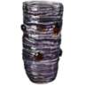 Dale Tiffany Amethyst 14 1/4" High Purple Art Glass Vase