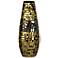 Dale Tiffany Antique Gold Grande Mosaic Art Glass 15"H Vase