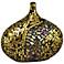 Dale Tiffany Antique Gold Oval Mosaic Art Glass 13"H Vase