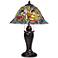 Dale Tiffany Benita Tropical Art Glass 2-Light Table Lamp