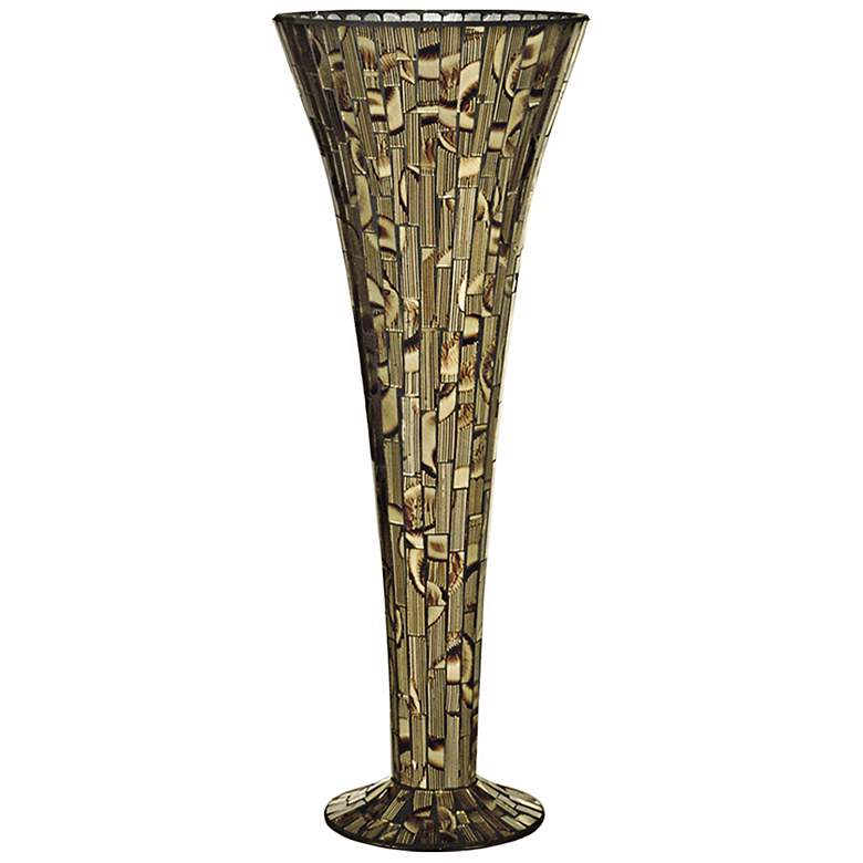 Image 1 Dale Tiffany Boa Tall Mosaic Art Glass Vase