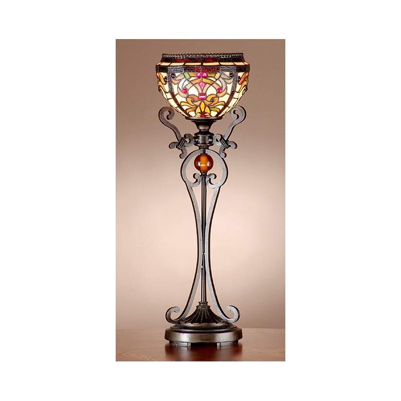 Image 1 Dale Tiffany Boheme Tiffany Table Lamp Torchiere